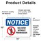 Signmission No Entry Without Permission OSHA Notice Sign, Vinyl Decal, 14in W x 10in L, 2PK OS-2PACK-NS-D-1014-L-16095 - alternate 4